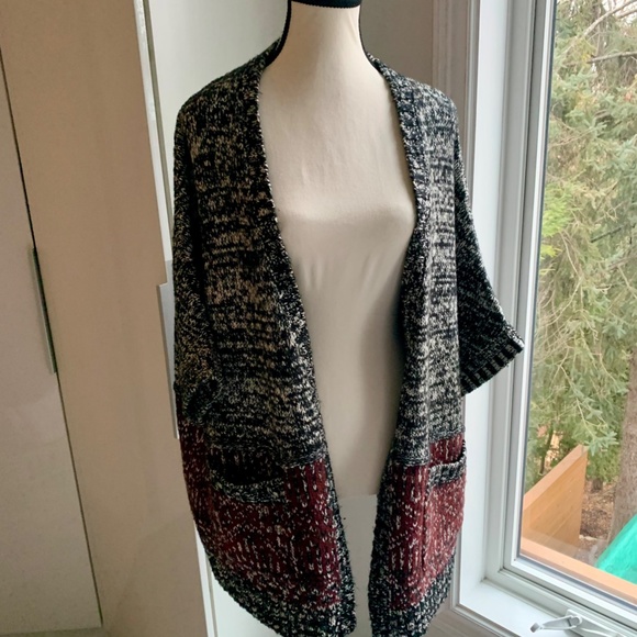 Zara melange vest lose style sweater medium - Picture 8 of 10